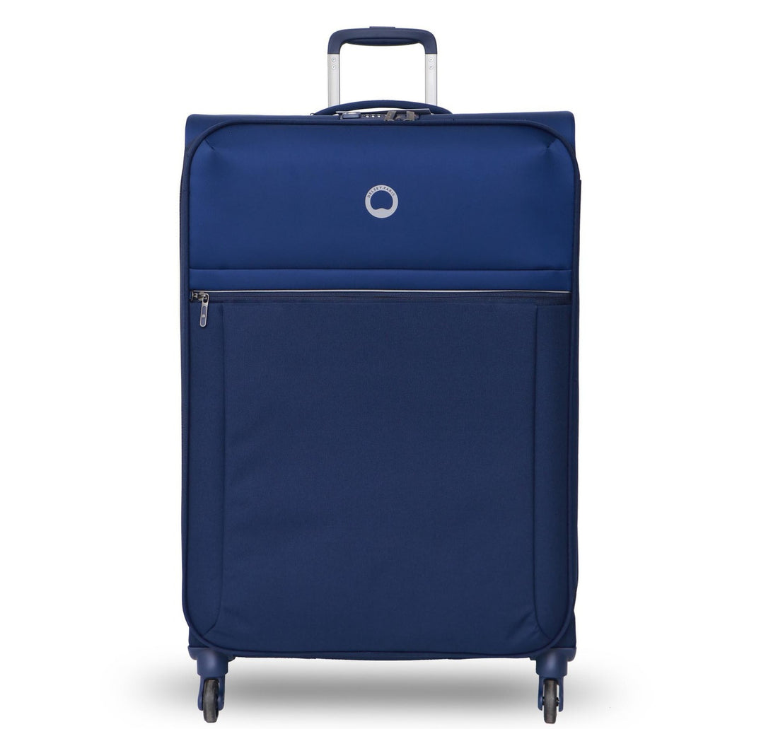 Delsey Brochant 4 Wheel Soft Trolley, 67 cm, Blue