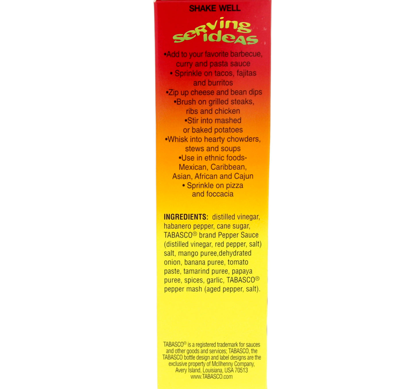 Tabasco Hot Habanero Sauce 150 ml