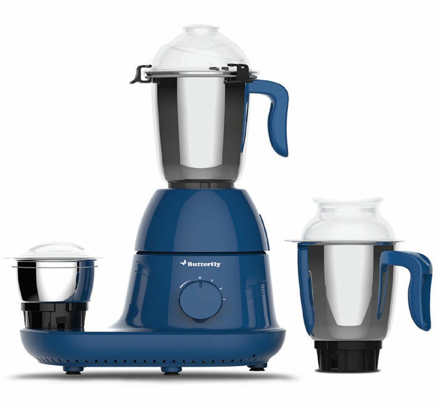 Butterfly Cyclone Mixer Grinder with 3 Jars, 600W, Blue