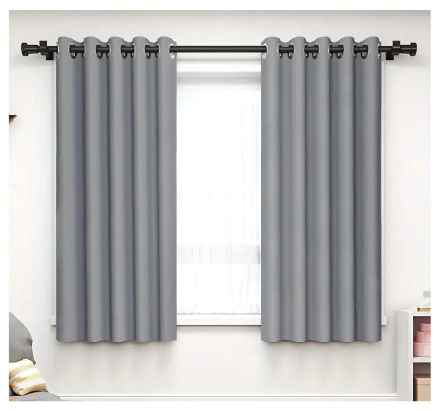 Maple Leaf Jacquard Window Curtain, 140 x 240 cm, Assorted