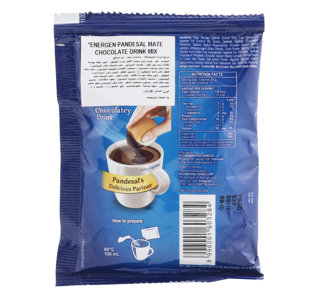 Energen Pandesal Mate Chocolate Drink 30 g