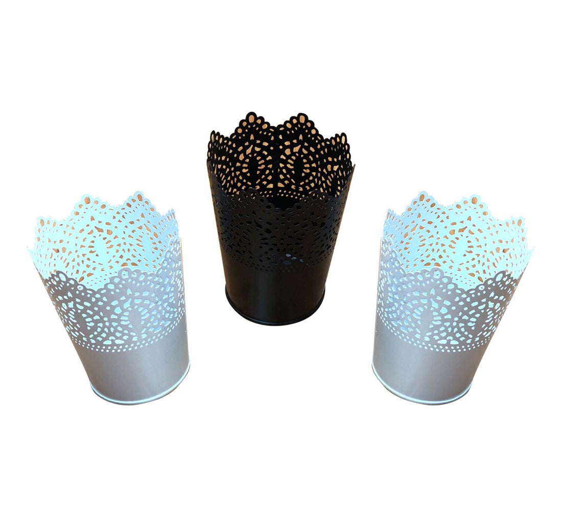 Maple Leaf Candle holder 12.5cm 3104 Assorted Per pc