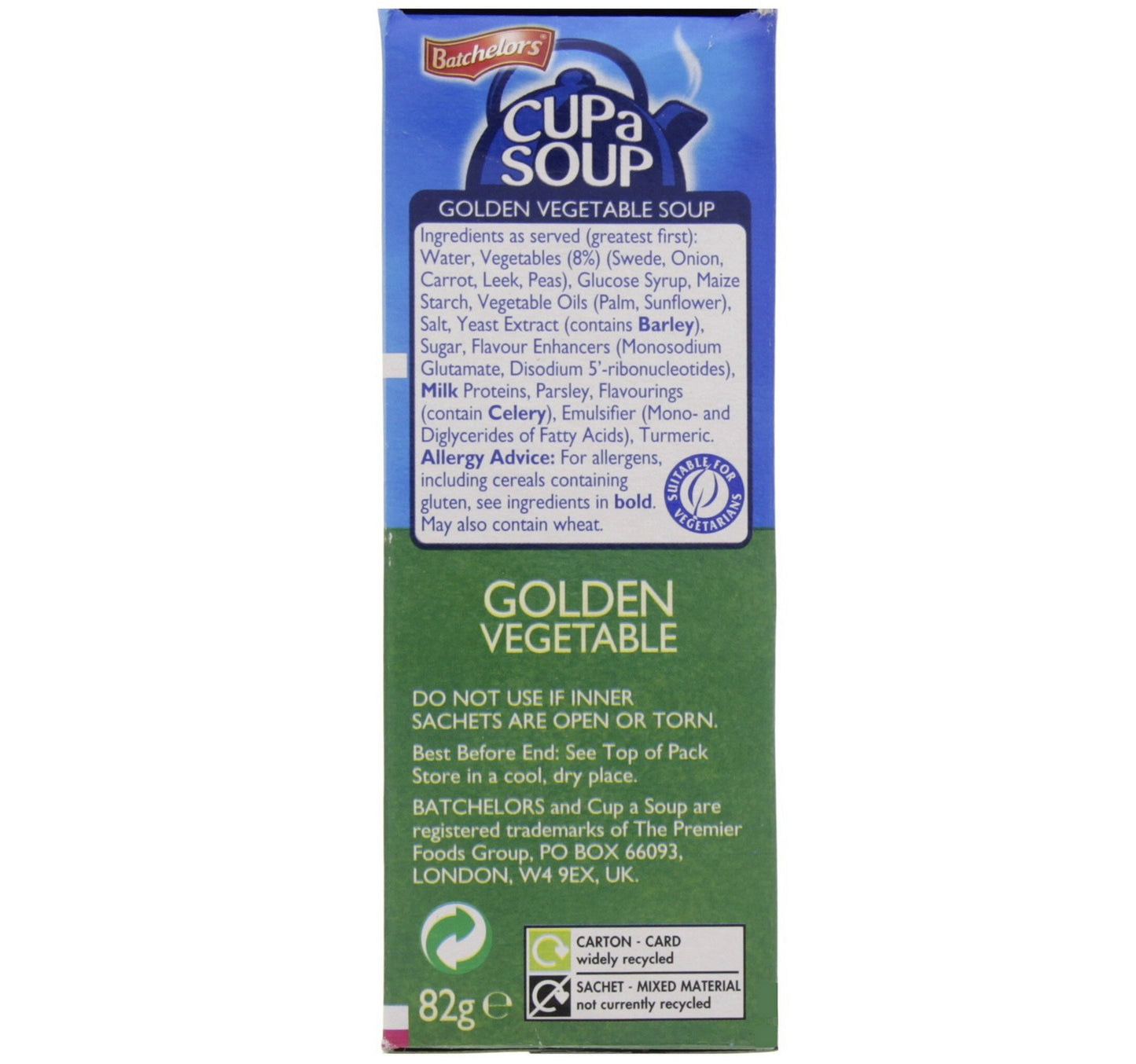 Batchelors Cup A Soup Golden Vegetable Soup 82 g