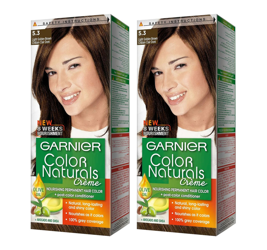 Garnier Color Naturals Creme Light Golden Brown 5.3 Value Pack 2 x 1 pkt