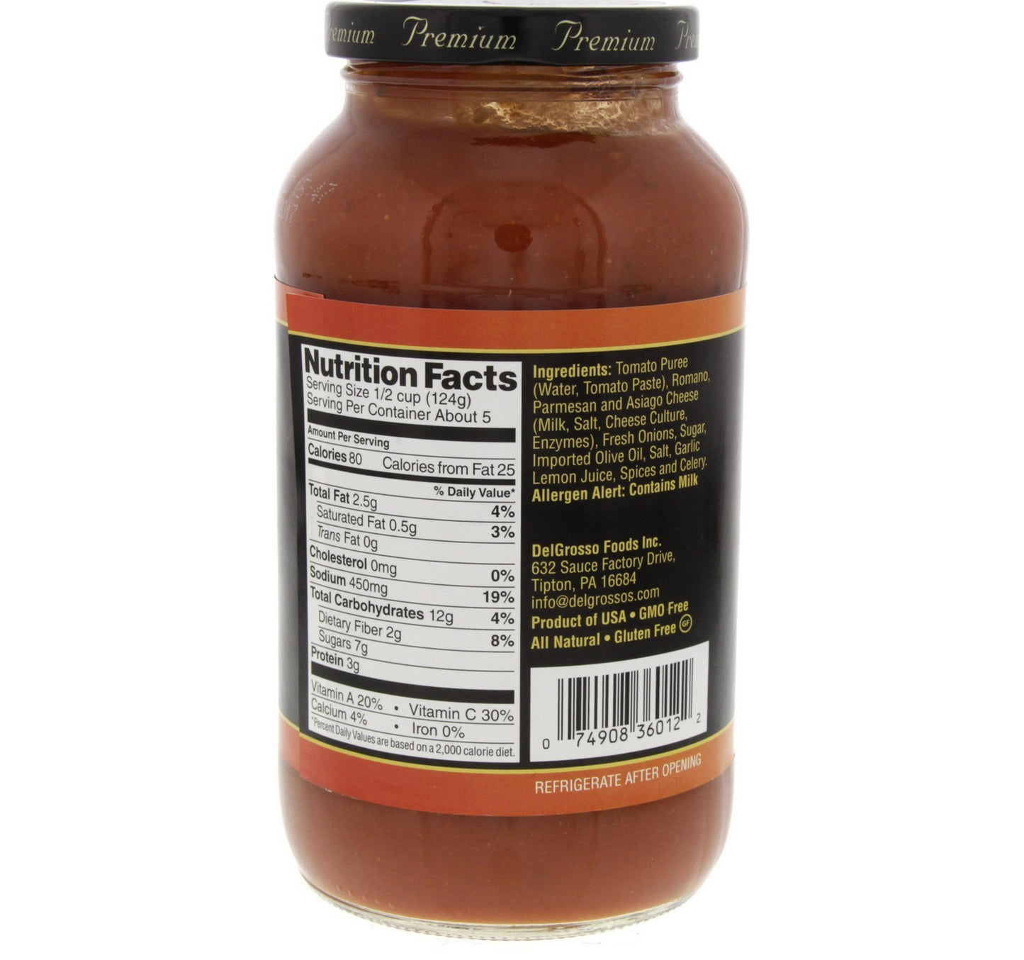 Del Grosso Three Cheese Sauce 680 g