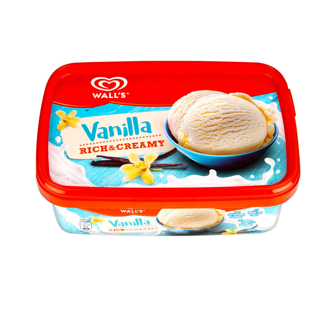 Wall's Rich & Creamy Vanilla Ice Cream 1 Litre