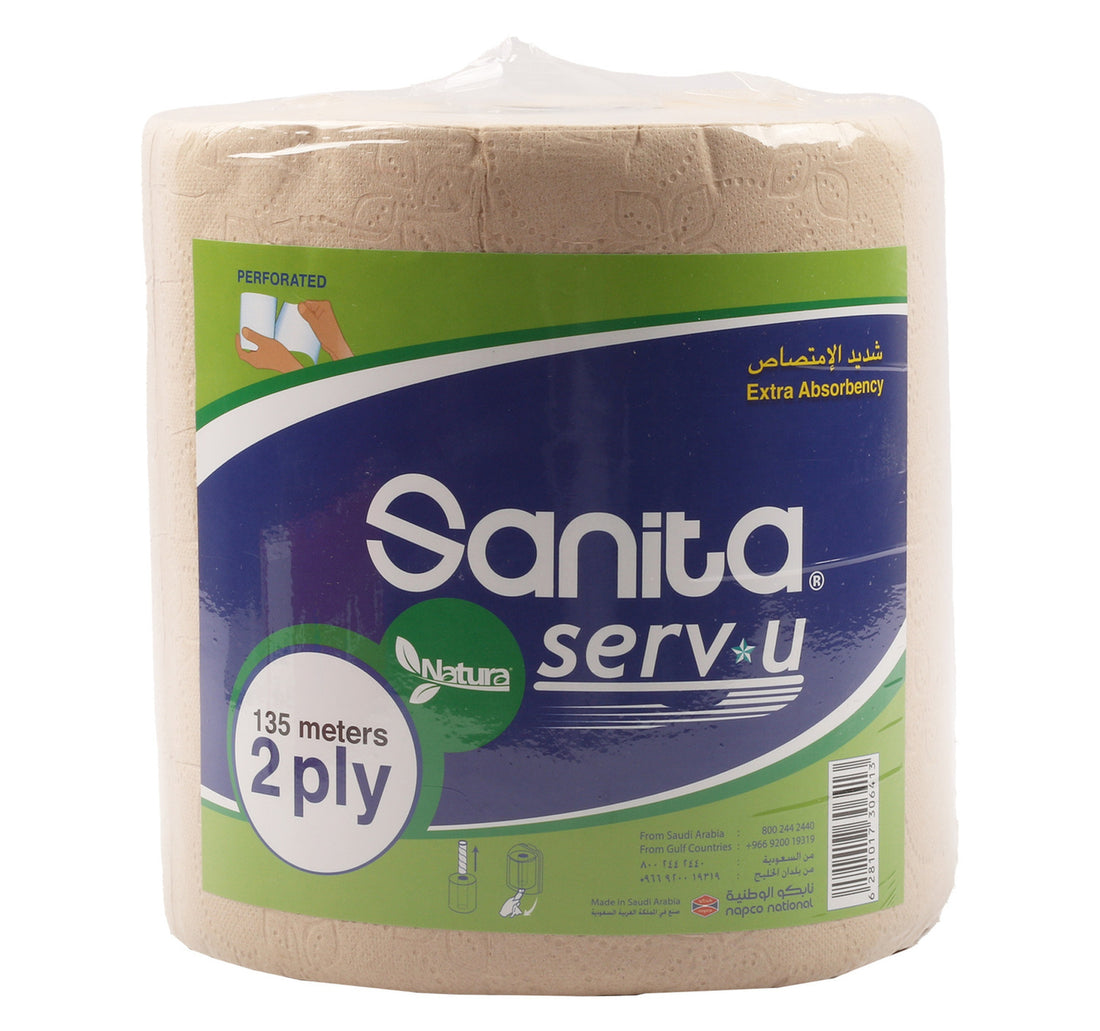 Sanita Natura Maxi Roll Hand Towel 2ply 135meters 1 Roll