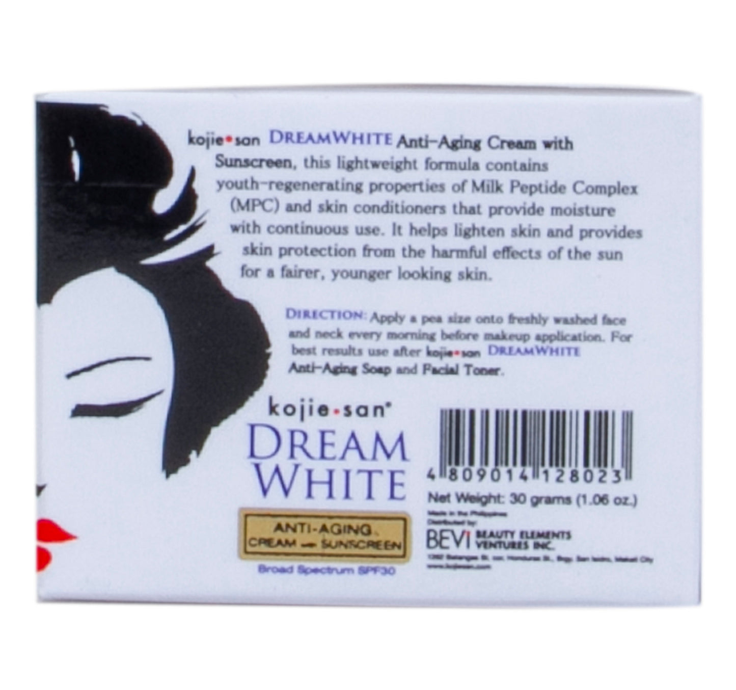 Kojie San Dream White Anti Aging Cream With Sunscreen 30 g