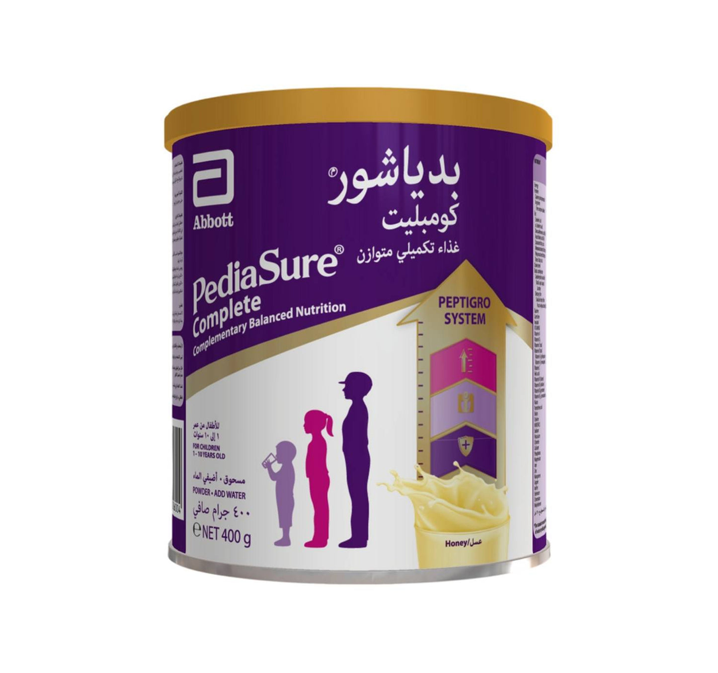 Pediasure Peptigro System With Honey Flavour For Children 1-10 Years Old 400 g