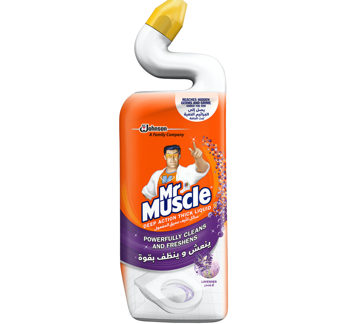 منظف المرحاض السائل السميك ديب أكشن من مستر ماسل برائحة اللافندر 750 مل