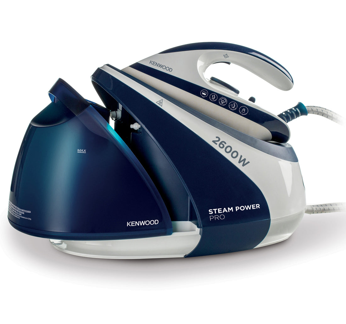 Kenwood Steam Generator Iron with Boiler, 7 bar, Up to 600g/min steam shot, 2600 Watts, SSP70.000WB White/Blue