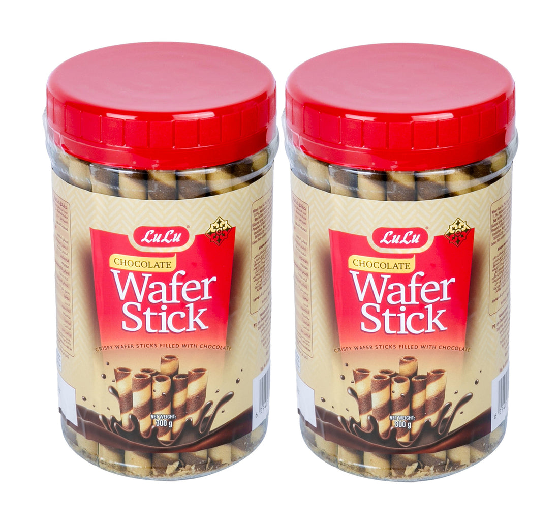 LuLu Chocolate Wafer Stick Value Pack 2 x 300 g