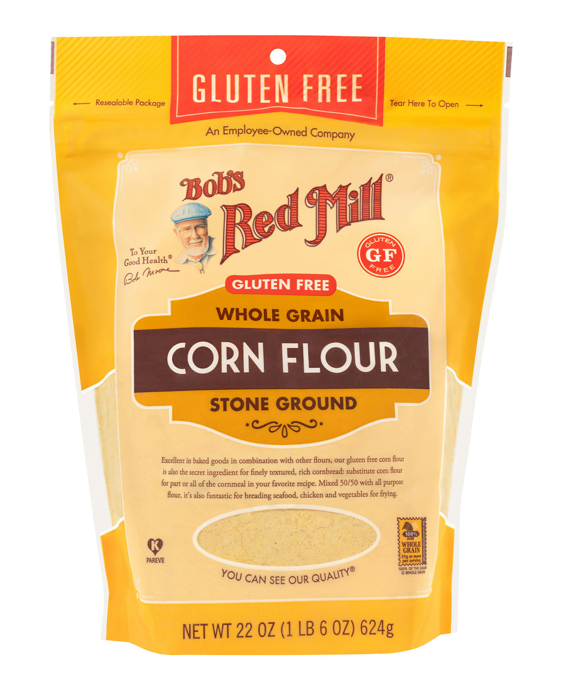 دقيق الذرة الخالي من الغلوتين من بوبس ريد ميل 624 جرام