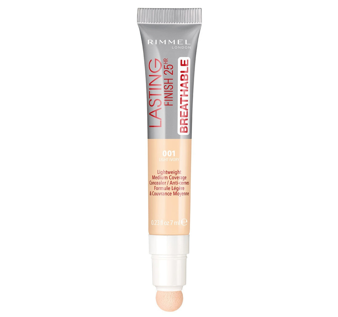 Rimmel London Lasting Finish Breathable Concealer Shade 001 Light Ivory 7ml