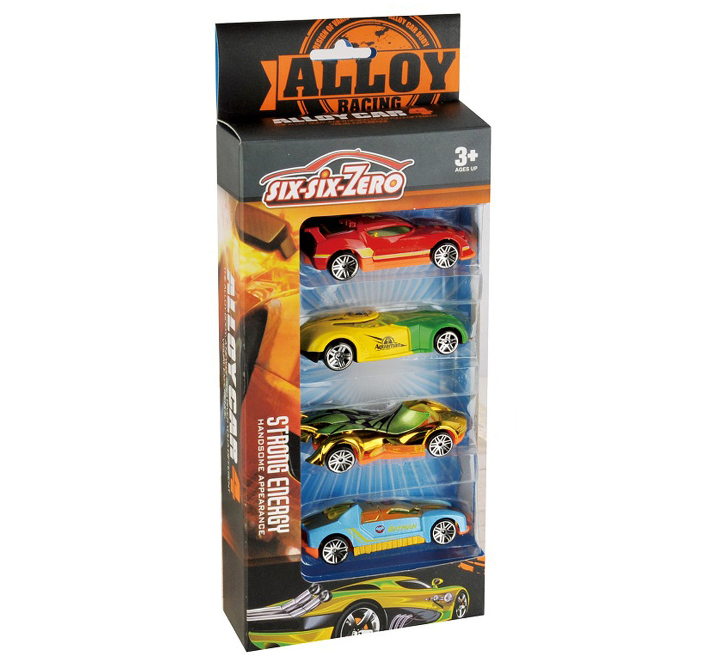 Skid Fusion Die Cast Cars 4Pcs 8649/502 Assorted