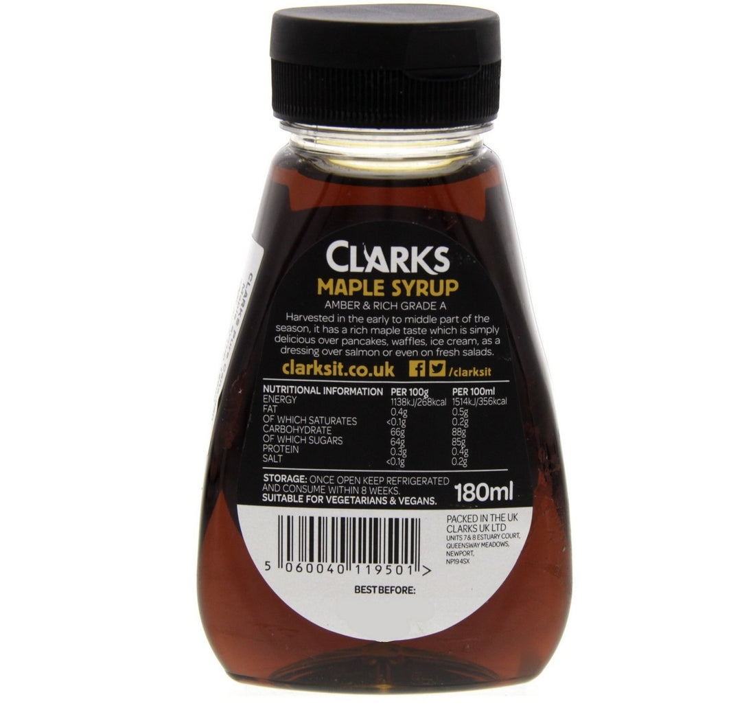 Clarks Pure Canadian Maple Syrup 180 ml