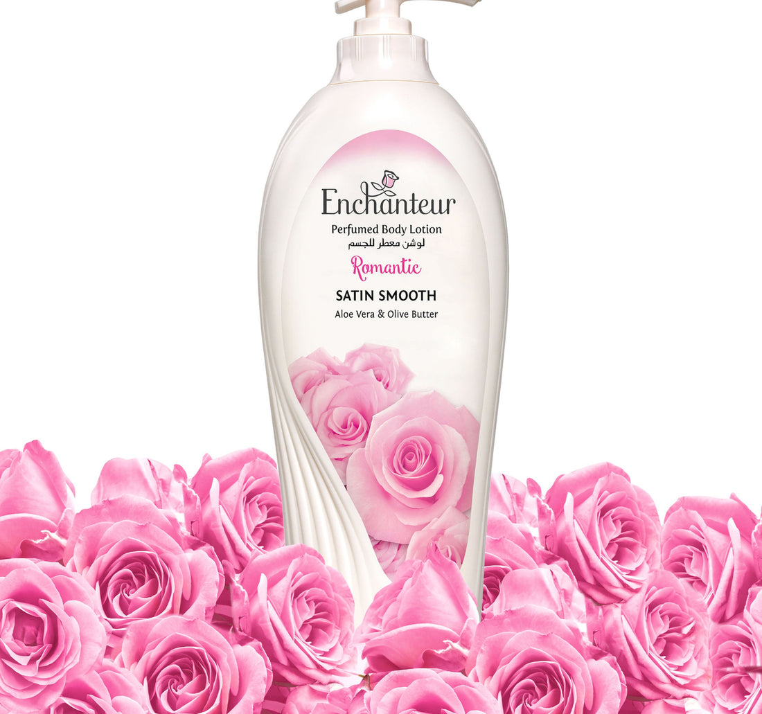 لوشن إنشانتور ساتين سموث رومانسي مع خلاصة الصبار وزبدة الزيتون 500 مل