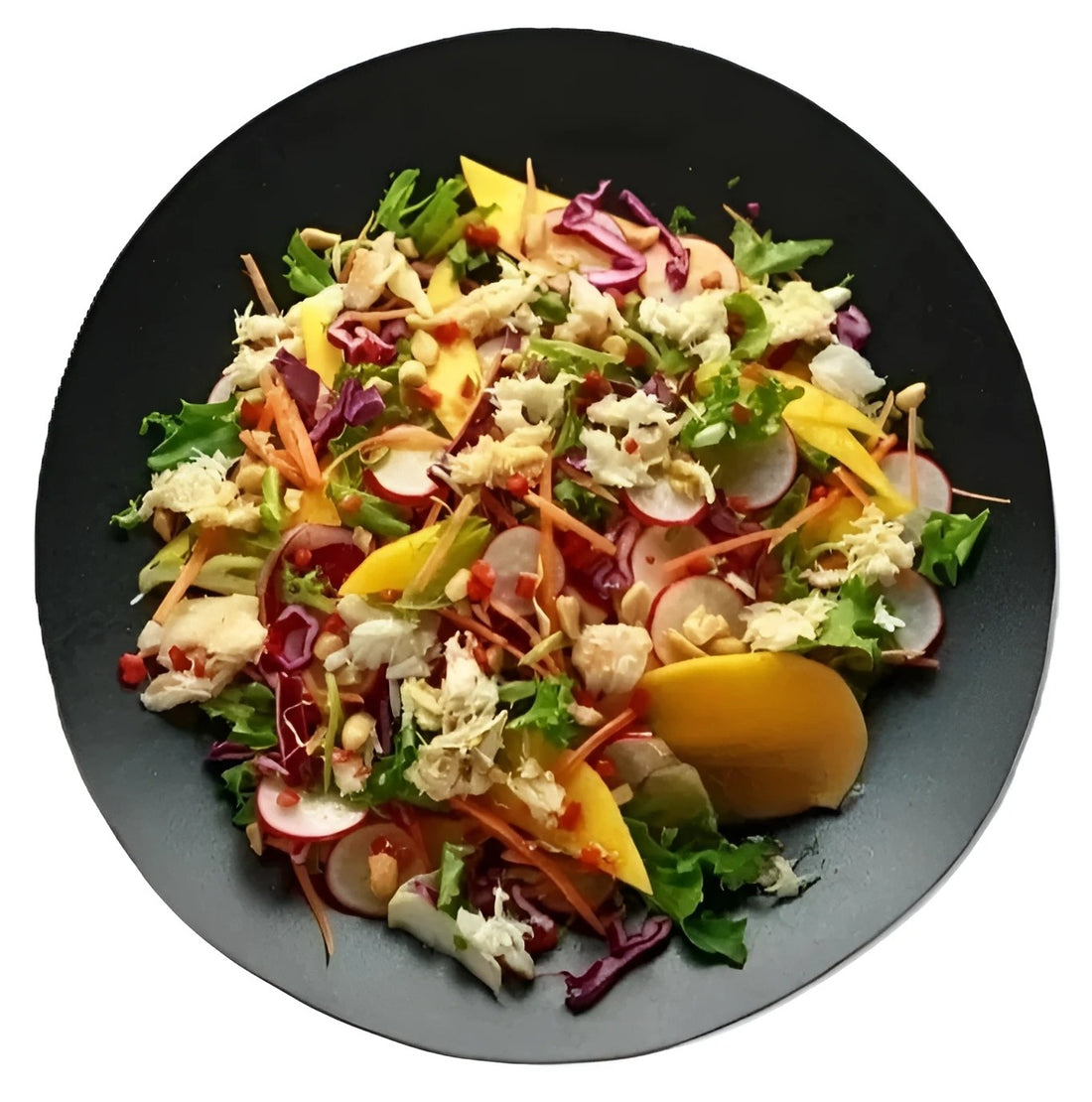 Crab Salad with mango Dressing