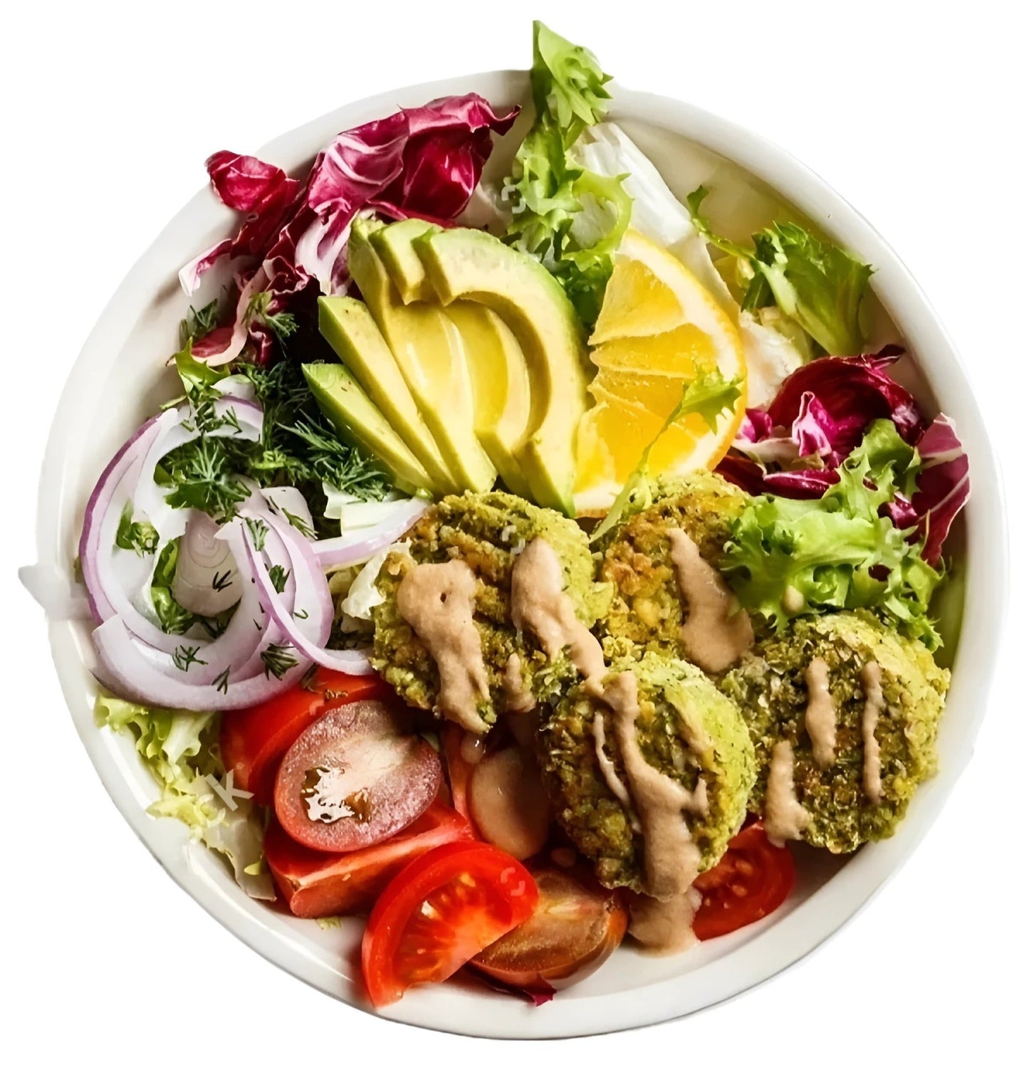 Falafel salad Salad bowls