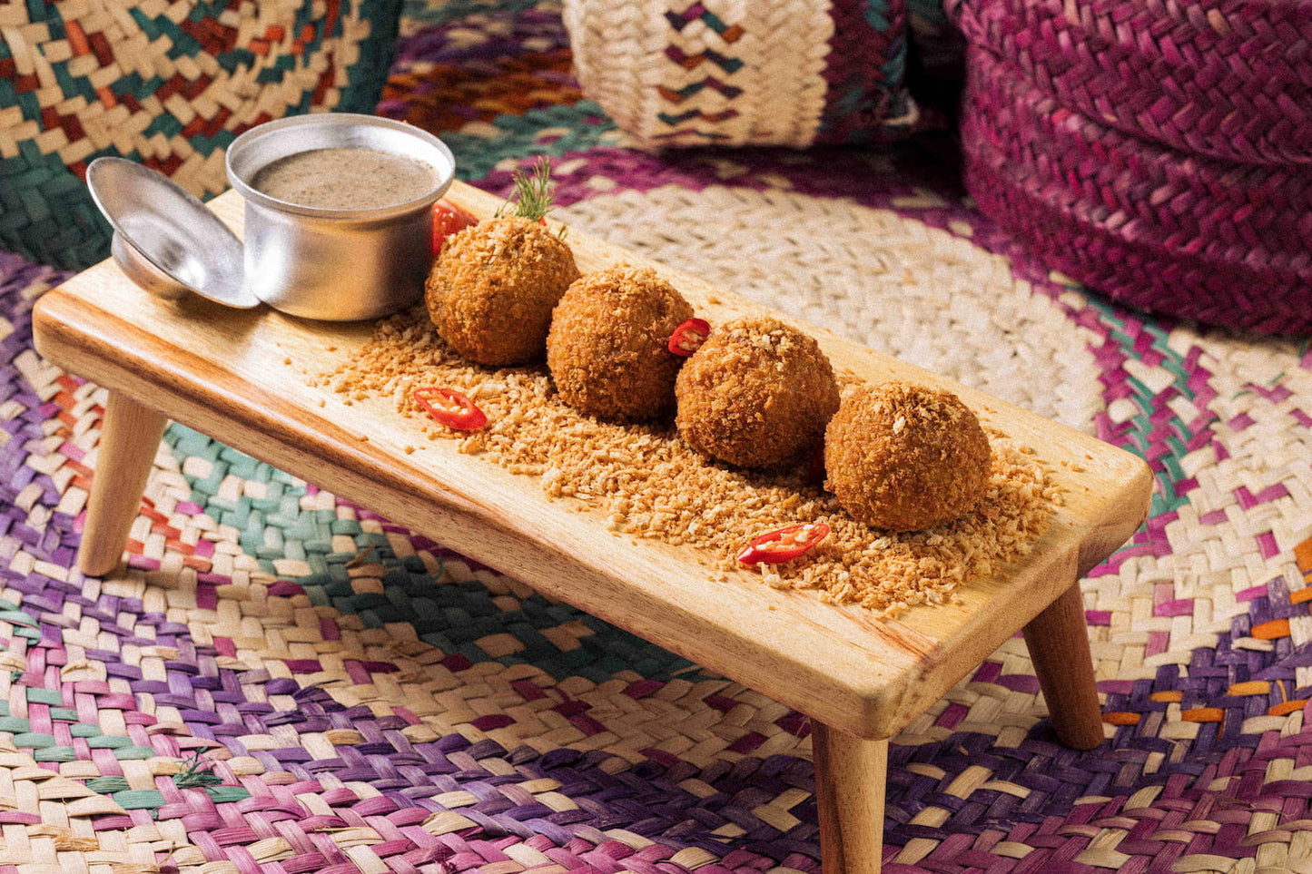 Chicken Machbous Arancini