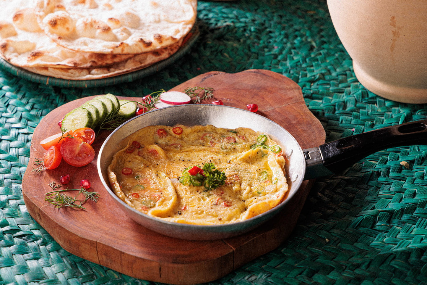 Spice Omelet Eggs Zaafaran