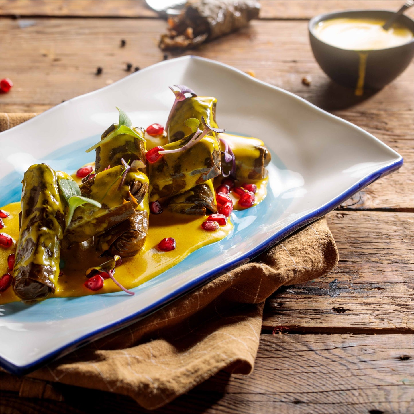 Vine Leaves With Tamarind Sauce
