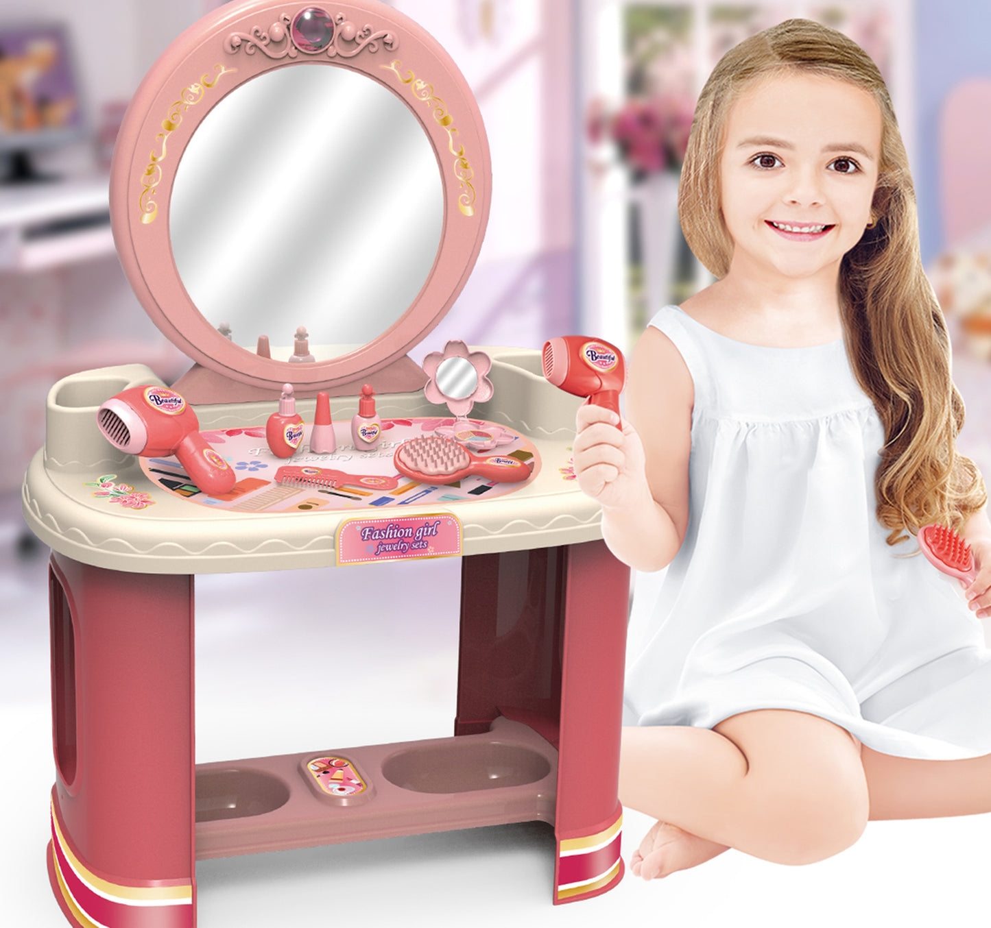 Fabiola Dressing Table Set 6608-1