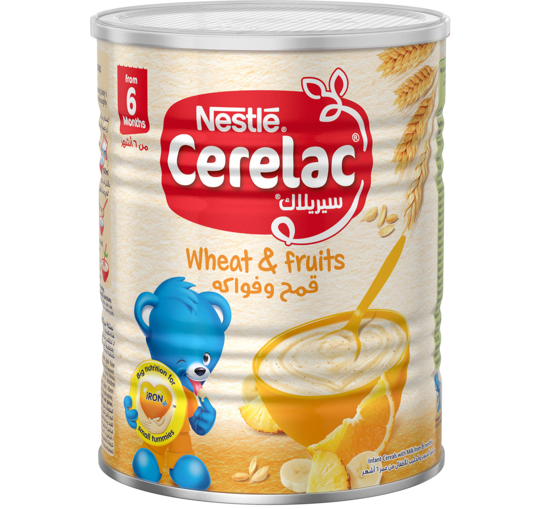 Nestle Cerelac Infant Cereals With Iron + Wheat & Fruits From 6 Months 400 g