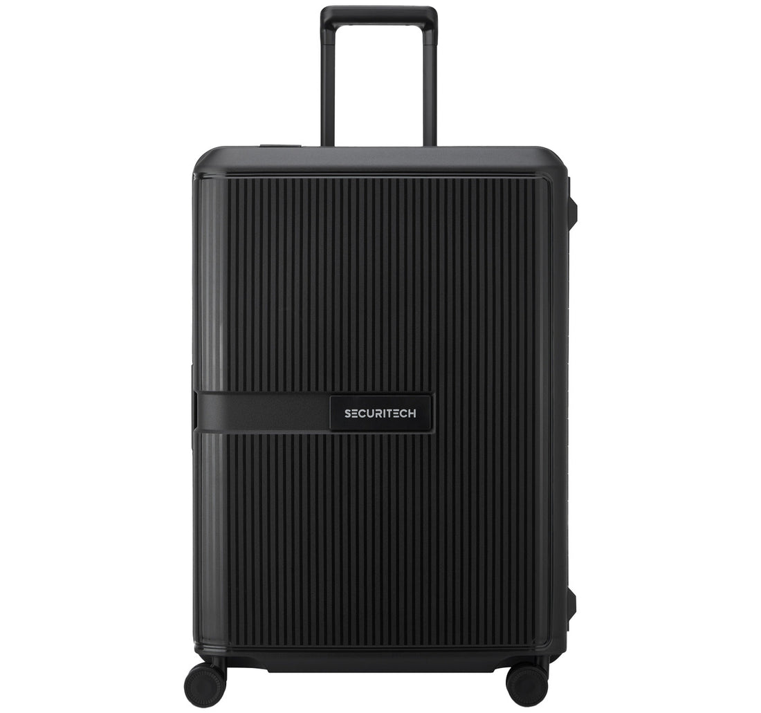 Delsey Securitech Stone 4 Double Wheels Hard Trolley, 82 cm, Black