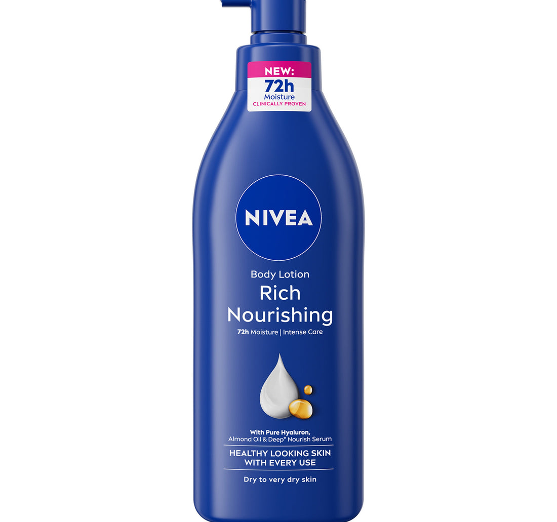 لوشن الجسم نيفيا للبشرة الجافة إلى الجافة جدًا، غني ومغذي، 400 مل