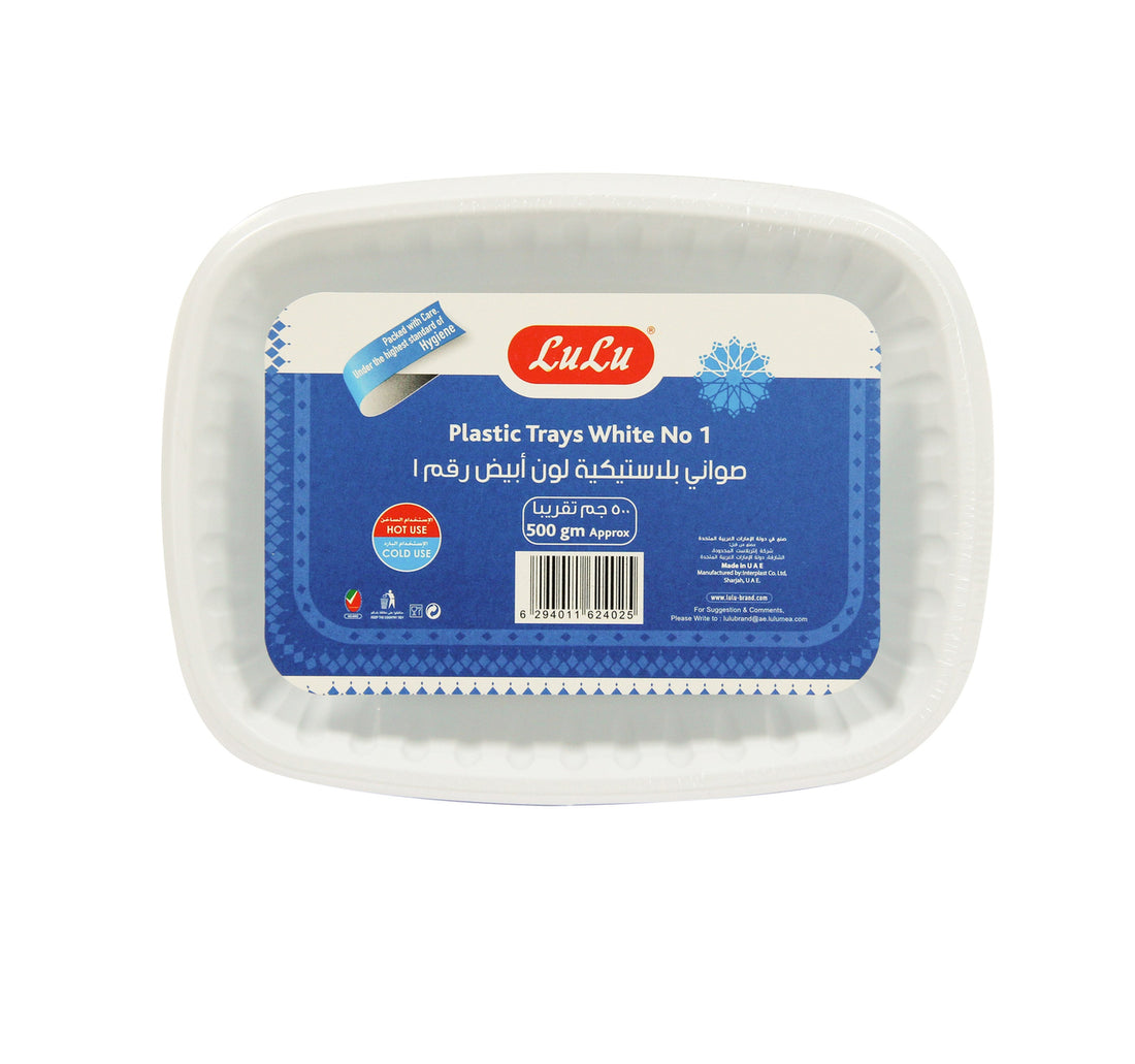 LuLu Plastic Trays White 500 g