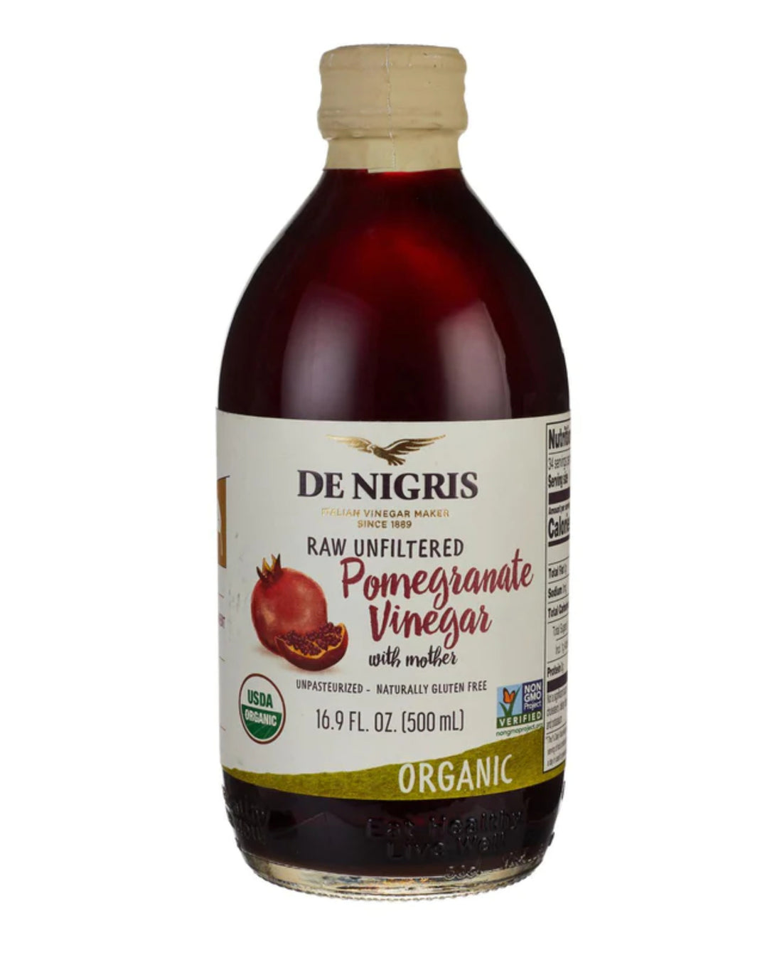 De Nigris Organic Pomegranate Vinegar 500 ml