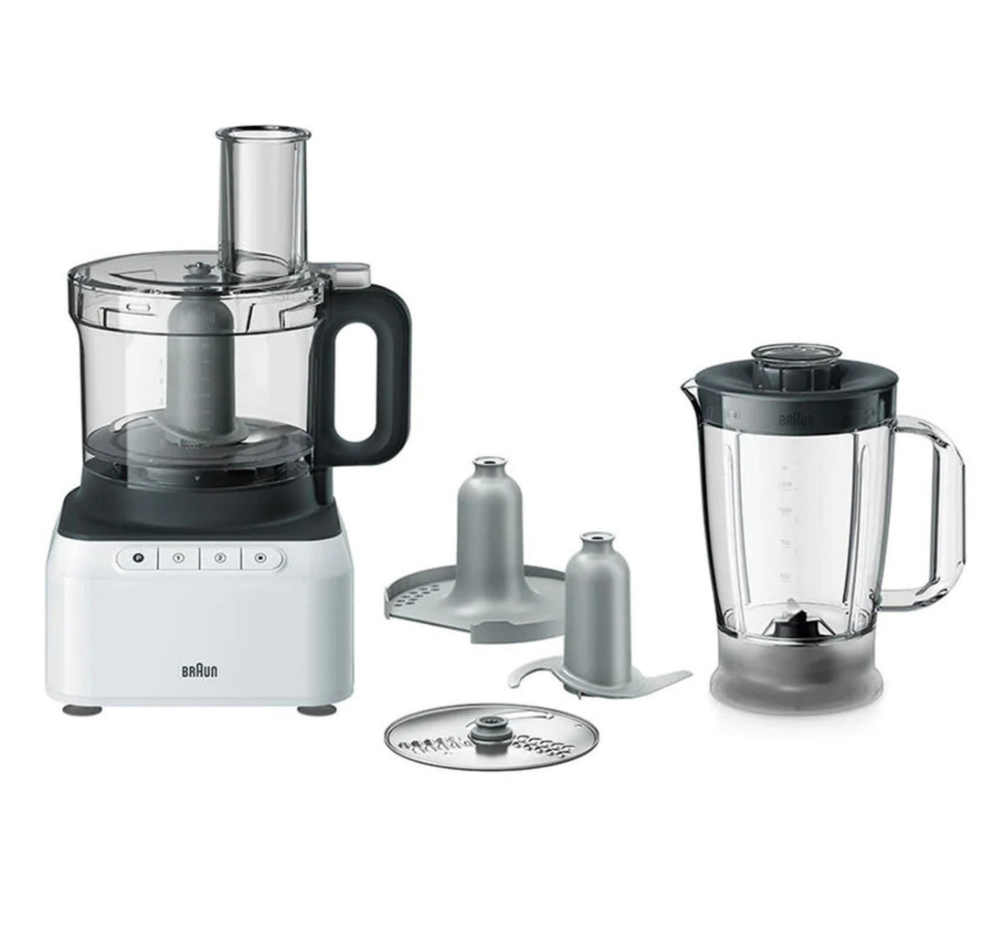 Braun Food Processor, 800W, White, FP3131WH