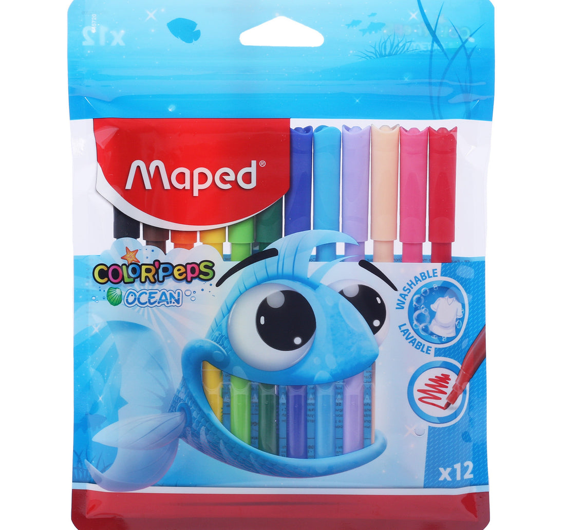 Maped Felt Pen 12 Colors MD-845720