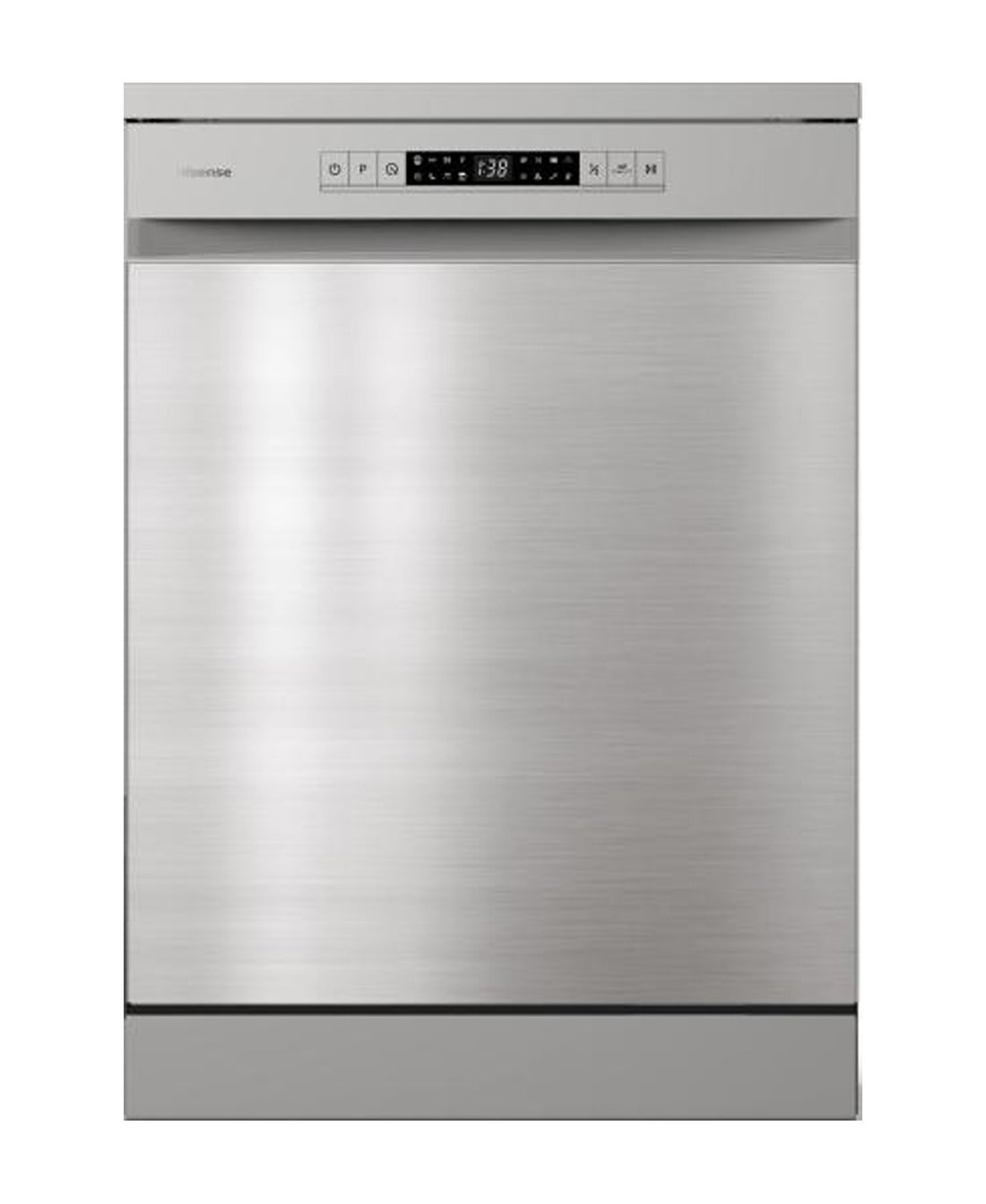 Hisense Free Standing Dishwasher, 8 Programs, 13 Place Settings, 60 cm, Grey, HS622E90X