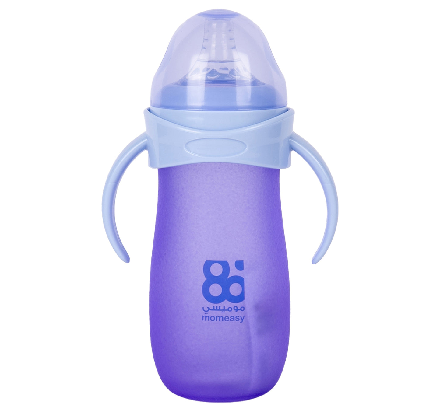 Mom Easy Silicon Feeding Bottle With Handle 260ml 1020-9 1 pc