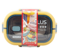 Win Plus Lunch Box Stainless Steel 6722 1.65 Litre Assorted