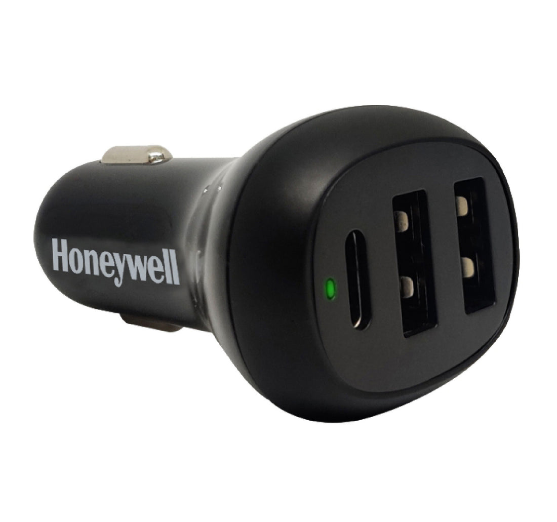 شاحن سيارة ذكي Honeywell Micro CLA 36 واط، 3 منافذ، PD مع كابل Type C، HC000011/CHG