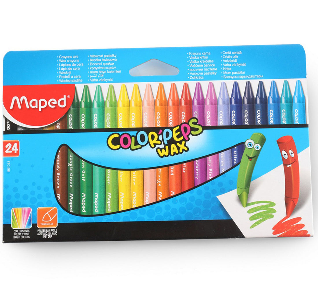 Maped Color'Peps Wax Crayons 24 Piece