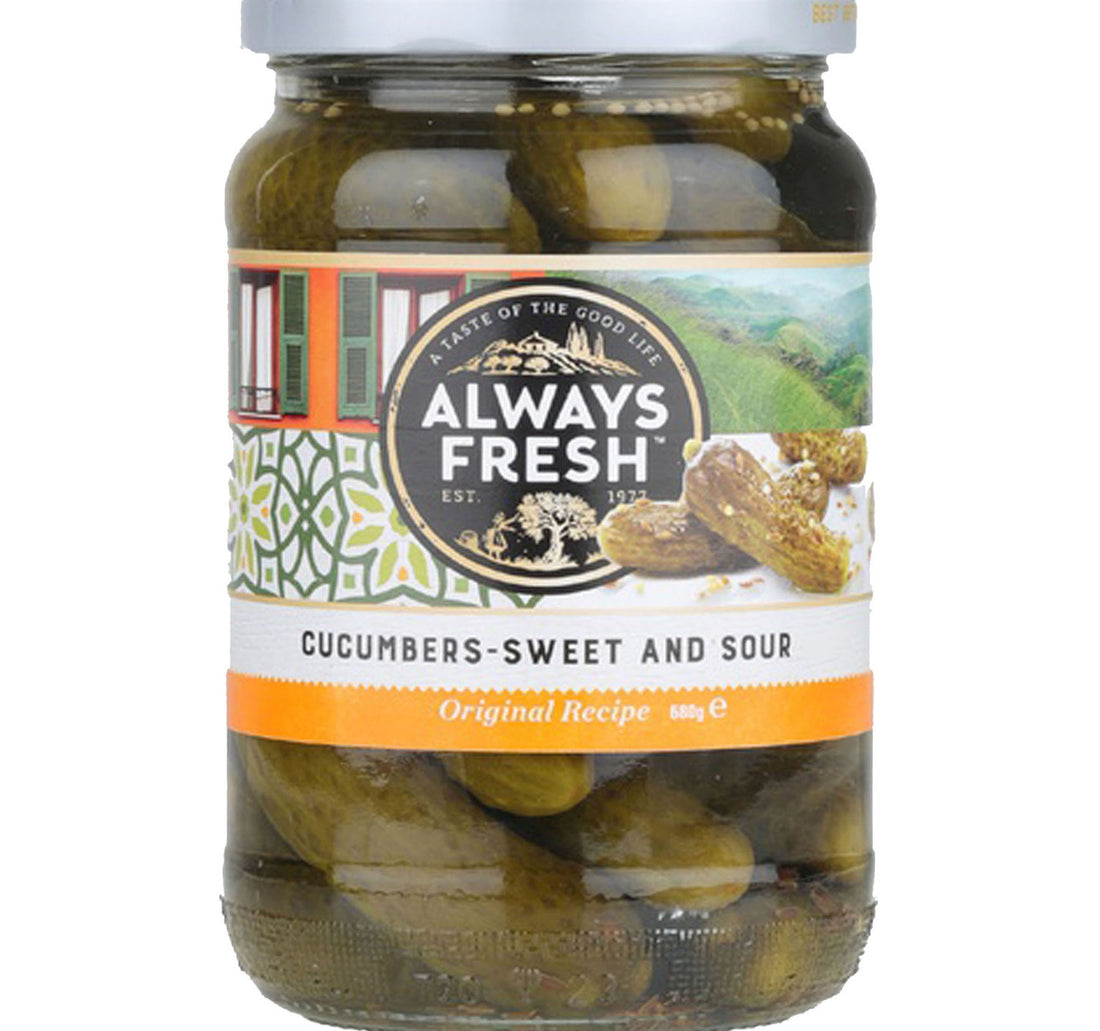 Always Fresh Cucumbers Sweet And Sour 680 g