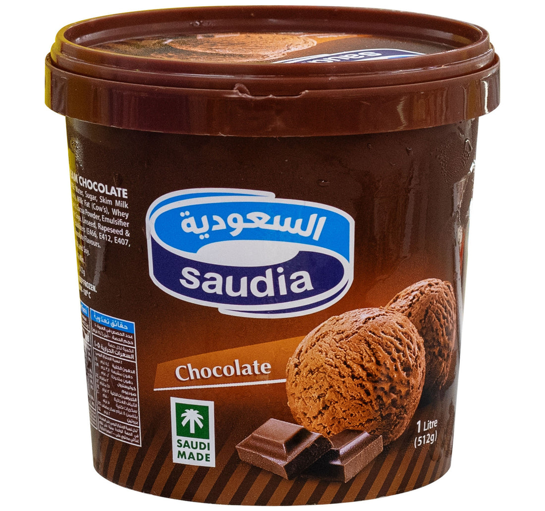 Saudia Chocolate Ice Cream 1 Litre