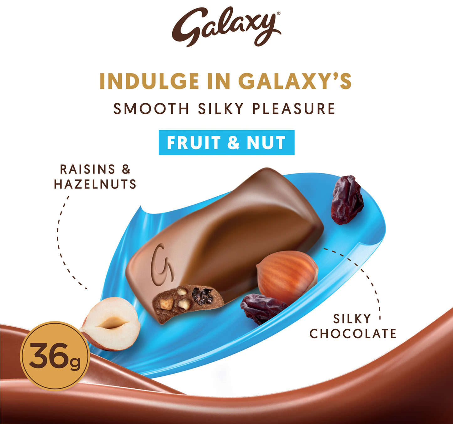 Galaxy Fruit & Nut Chocolate Bar 36 g