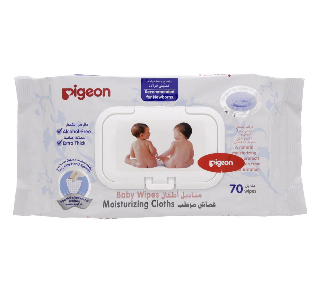 Pigeon Baby Wipes Moisturizing Cloths 70pcs