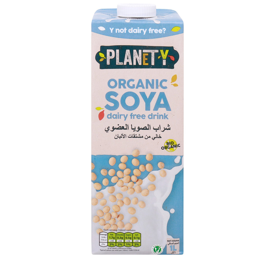 مشروب بلانيت واي العضوي المصنوع من فول الصويا الخالي من منتجات الألبان، 1 لتر