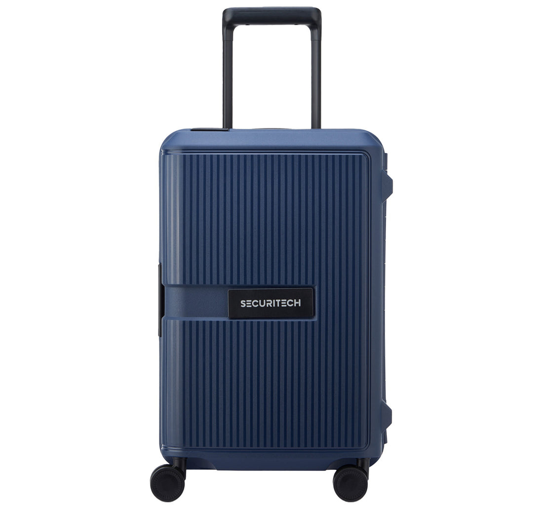 Delsey Securitech Stone 4 Double Wheels Hard Trolley, 55 cm, Navy