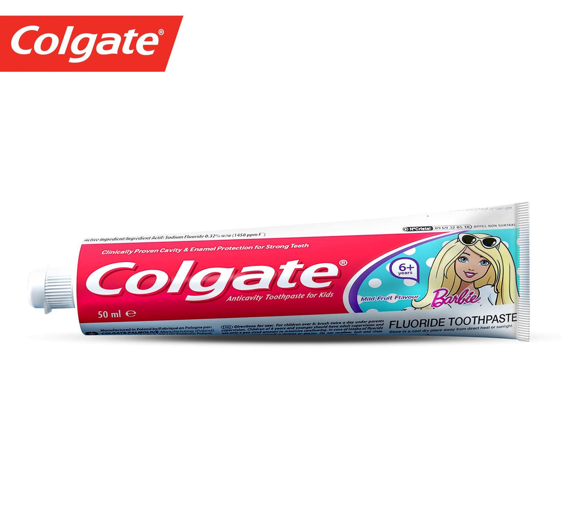 Colgate Kids Girls Fluoride Toothpaste 6+ Barbie 50 ml