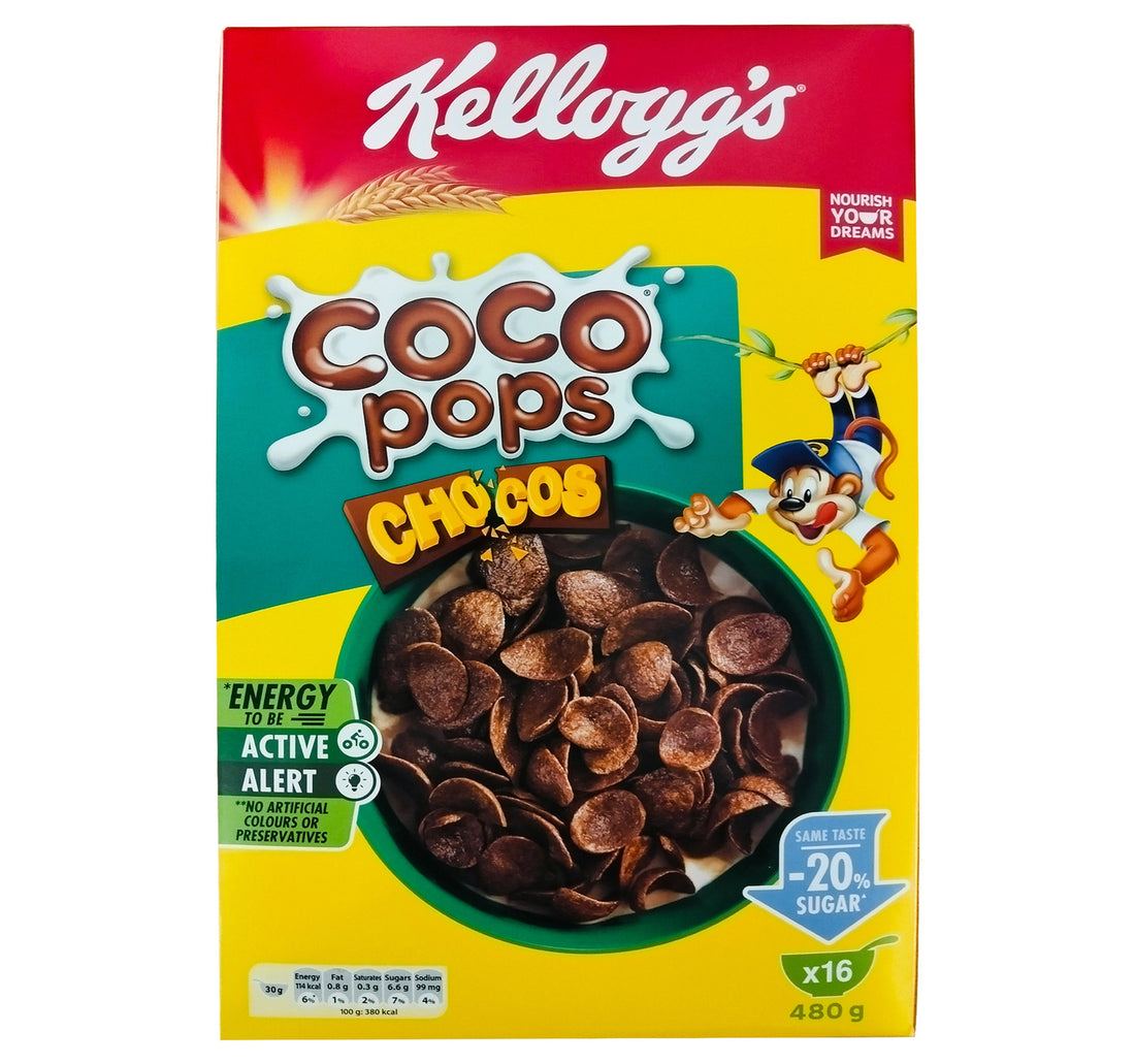 Kellogg's Coco Pops Chocos 20% Less Sugar 480 g