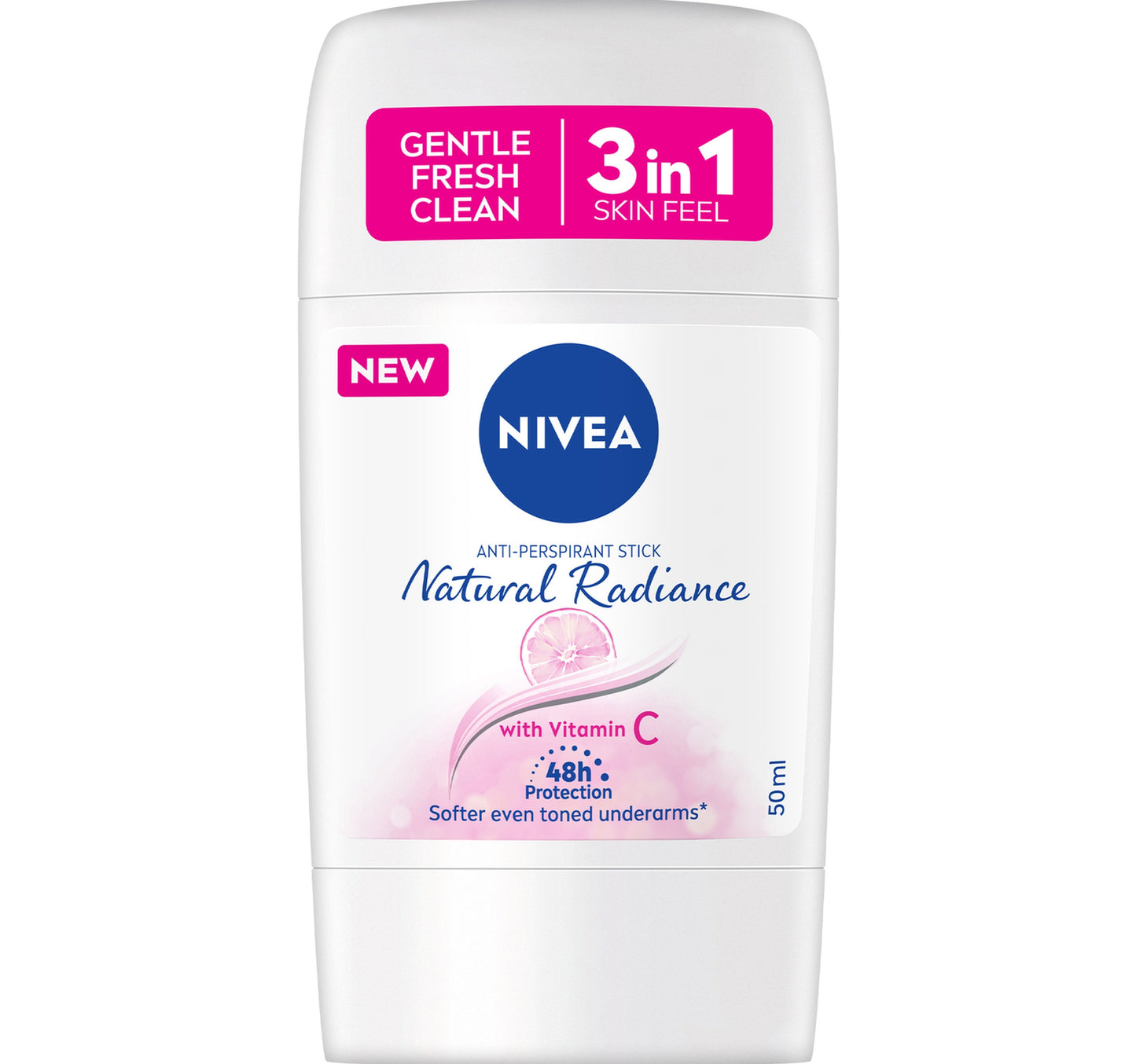 Nivea Natural Radiance Antiperspirant Stick for Women 50 ml