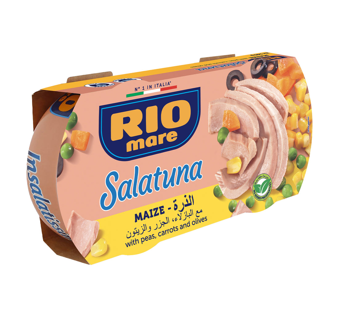 Rio Mare Salatuna Maize with Peas, Carrots and Olives 2 x 160 g