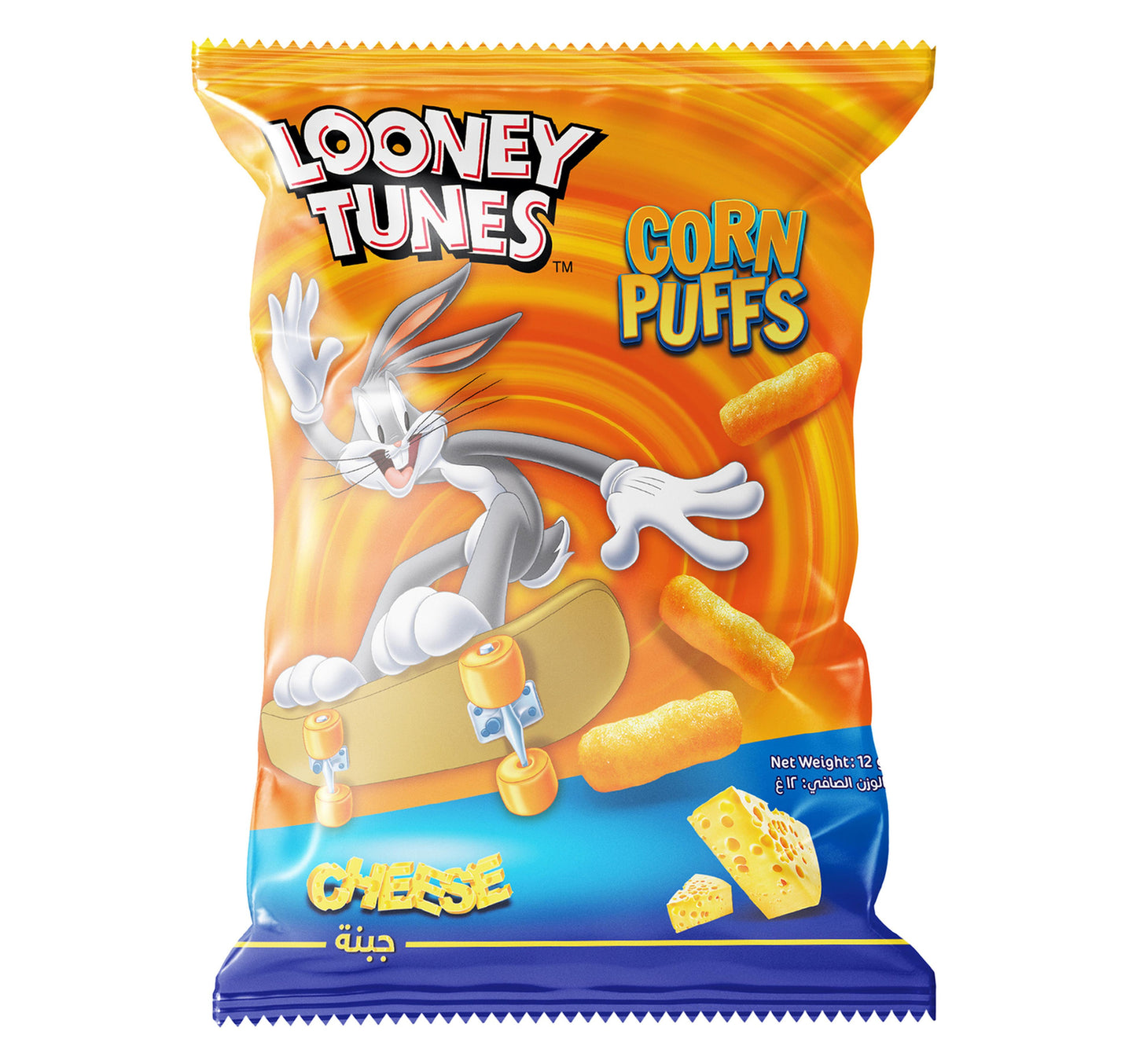Looney Tunes Cheese Corn Puffs 12 x 12 g